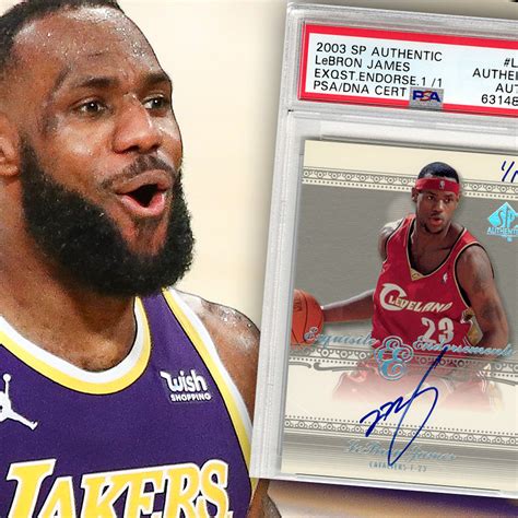 value of lebron james autograph